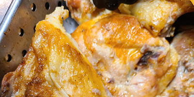 Baked chicken available for lunch at North Country Steak Buffet