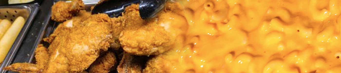 Tuesday dinner at North Country Steak Buffet, includes fried. chicken and mac and cheese Tuesday dinner at North Country Steak Buffet, includes fried. chicken and mac and cheese