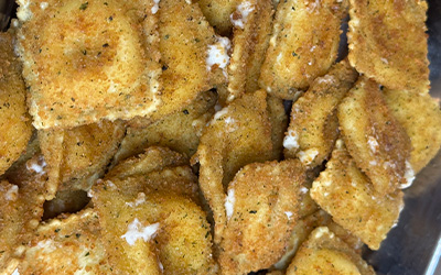Fried cheese ravoli from North Country Steak Buffet in LaCrosse, WI