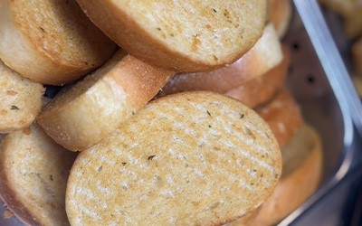 North Country Steak buffet garlic bread